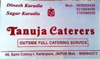 Tanuja Caterers  -  Catering Service Provider in Mahesh Nagar, Jaipur on rent in Jaipur, India