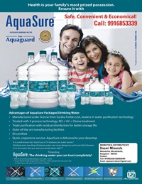 Aqua sure Packaged drinking water from Aqua guard on rent in Bangalore, India