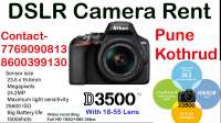 DSRL Camera Rent Pune Nikon D3500 on rent in Pune, India