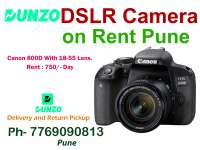 Canon 800D DSLR Camera On Rent Pune online Deliver on rent in Pune, India