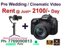 Pre Wedding Cinematic Video 4K DSLR Camera On Rent on rent in Pune, India