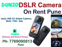 insta 360 X3 Camera On Rent Pune   | Action Camera on rent in Pune, India